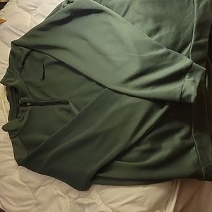 Mens  Dark Green Zip Jacket